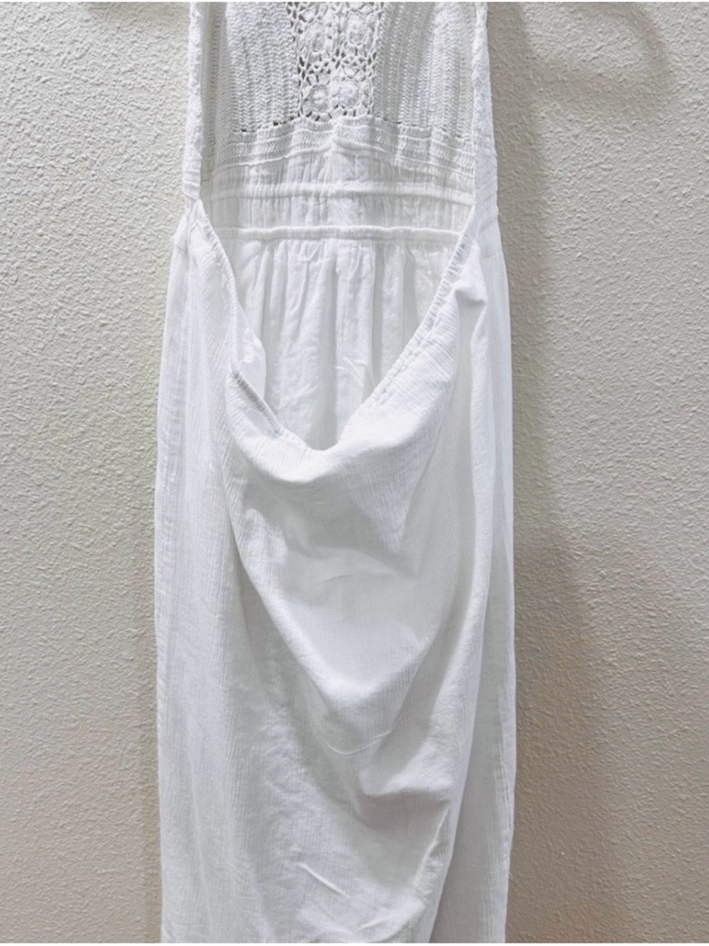 White Crochet-Top Beach Dress - Women Swim - Picture 5 of 9